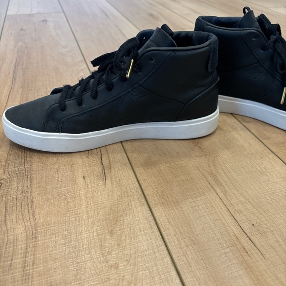 Adidas Black Sleek Mid Top Sneakers - Picture 5 of 7